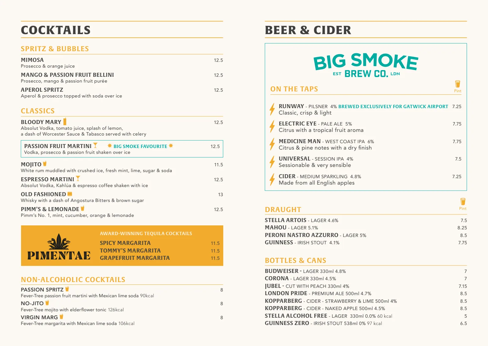 Drinks Menu — page 2 of 5